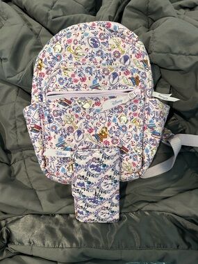 Disney Vera Bradley Floral Belle Mini Backpack and Wallet